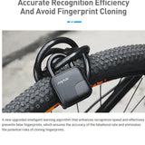 Anytek Fingerprint Padlock IP65 Water &amp; Dust Proof Intelligent Lock Anti-Theft Keyless Electronic Lock For Cabinet Backpack Bike