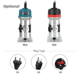 800W 30000r/min Electric Wood Trimmer Wood Router Laminate Trimmer Professional Slotting Trimming Grooving Machine