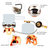 1200W Camping Stove Mini Backpacking Stove For Outdoor Camping Hiking Traveling Mini Camping Stove