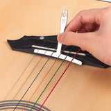 Guitar Luthier Tool Set 13 Stainless Steel Guitar Bridge Saddle Nut Files,9 Understring Radius Gauge,9 Sheet Sandpaper
