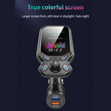 Car Bluetooth MP3 Audio AUX Player FM Transmitter QC3.0 Fast Charger