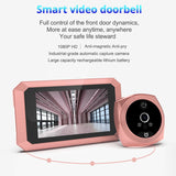 Door Eye Camera 3.5 Inch LCD Screen Doorbell Video Peephole Peephole Door Camera 24H Movement Detection Eye