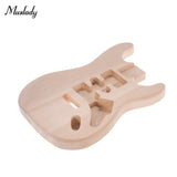 Muslady ST01-DT Unfinished Electric Guitar Body Handcrafted DIY Guitar Body Basswood Barrel Replacement Guitar Accessories NEW