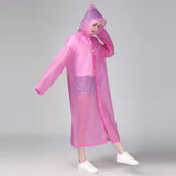 Fashion EVA Women Raincoat Thickened Waterproof Rain Coat Women Clear Transparent Camping Waterproof Rainwear Suit