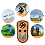 KKmoon GM8908 Digital Anemometer Handheld Wind Speed Meter Gauge Air Velocity Temperature Tester With LCD Backlit Wind Chill