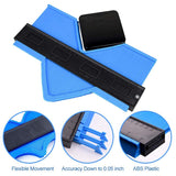 Contour Gauge, Shape Duplicator 2 Pcs Profile Gauge 5 Inch and 10 Inch Widen Contour Duplications for Corners(Blue)
