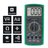 LCD Digital Multimeter 1999 Counts Electrical Voltmeter Ammeter Overload Protection AC DC Voltage Current Capacitance Resistance
