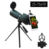 25-75X70 HD Optic Telescopio Monocular Binocular Eyepiece Telescope for Bird Watching Night Vision Spotting Scope Waterproof