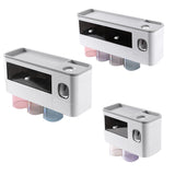 Magnetic Adsorption Toothbrush Holder Automatic Toothpaste Squeezer Home Storage Shelves Bathroom Accessories