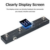 M-VAVE BT MIDI Foot Controller Pedal 4 Buttons Rechargeable Wireless MIDI Controller with Intelligent APP(CubeSuite) Control