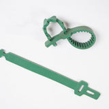 10pcs Heavy Duty Plant Ties Tree Green Reusable Plastic Soft Garden Supplies Adjustable Shrub Ties Fixing Buckle