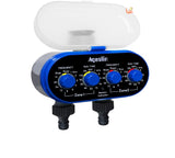 Ball Valve Electronic Automatic Watering Two Outlet Four Dials  Water Timer Garden Irrigation Controller for Garden, Yard #21032