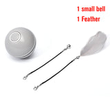 Smart Interactive Cat Toy USB Rechargeable LED Light Rolling Flash Ball Toy Home Pet Dog Cat Interactive Laser Ball Light Toys