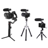 Camera Microphone Professional Photography Interview Microphone with Mobile Phone Clip Holder Hot Shoe Adapter Mount