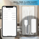 ZigBee Water Leakage Detector Smart Water Sensor APP Control Historical Data Flood Monitoring Water Level Alarm System