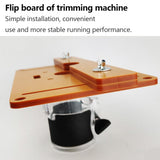 Trimming Machine Balance Board Plywood Bottom Plate Slotting Chamfering With Cover Plywood Durability Trimmer Accessory Tool