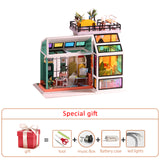 Big Doll House Furniture Miniature Building Kits Diy Dollhouse Kit Roombox Villa Garden Wood Houses Toy For Children Adult Gifts