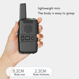 2 Pcs M2 Mini Walkie Talkie 16 Channels UHF 400-470MHZ USB Charging Handheld Wireless Office Hotel Dining Walkie Talkie
