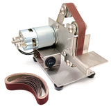 Multifunctional Grinder Mini Electric Belt Sander DIY Polishing Grinding Machine Cutter Edges Sharpener Home DIY Tool Sets