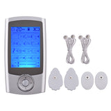 Massager Dual-Channel TENS Unit Rechargeable Muscle Stimulator Portable 16-Mode Electric Pulse Massager with 20 Strength Levels