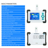 Carbon Dioxide Detector with Rechargeable Battery CO2 Meter Tester for Carbon Dioxide Air Quality Detector CO2 Meter Monitor