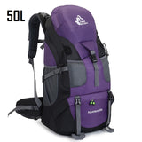 50l & 60L Waterproof Hiking Backpack Woman Outdoor Trekking Camping Bag Army Man Hunting Mountain Backpacks Rain Cover Rucksack