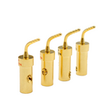 LITON Free Welding OFC Gold-plated Pin Plug Connector HIFI Audio Speaker Cable Adapter