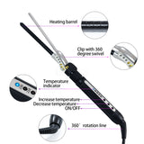 1/4 Inch Small Barrel Rotating Curling Iron 7mm Spin Curler Barrel Thin Wand Tourmaline Ceramic Mini Short Hair Curler
