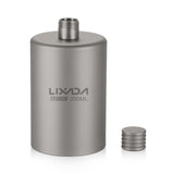 Lixada Titanium Wine Flask 200ml Lightweight Outdoor Portable Alcohol Drink Bottle Pot for Travel Camping Backpacking