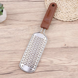 1pc Multifunctional Stainless Steel Foot Exfoliator Grinder Dead Skin Callus Remover for Man Woman (Rose Gold with Square Hole)