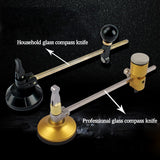 Professional compass glass knife multifunctional high precision diameter compass cutting drawing circle cutting tool knife