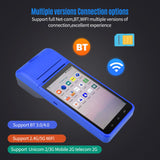 Handheld PDA Smart POS Receipt Terminal Printer Android 8.1 with 5.5 Inch Touchscreen 1D 2D Barcode Scanner Support WiFi/BT/GPS