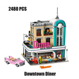 MOC 2734pcs City Streetview series The brickstive Modern Library Model Building Blocks Bricks Kids Toys Gifts Christmas gifts