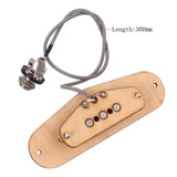 Tooyful Humbucker Pickup Set Output Input Socket for 3-String Cigar Box Guitar Replacement