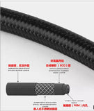 5M Universal Racing Oil Hose Line AN4 AN6 AN8 AN10  Nylon-Stainless Steel CPE Synthetic RubberFuel Pipe Oil Cooler Hose Oil Tube