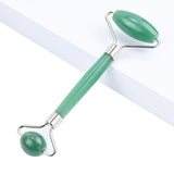 Natural Green Aventurine Facial Massager Jade Roller Thick Stick Crystal Stone Anti Aging Wrinkles Cellulite Reduce Beauty Care