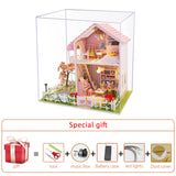Big Doll House Furniture Miniature Building Kits Diy Dollhouse Kit Roombox Villa Garden Wood Houses Toy For Children Adult Gifts