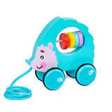 Baby Walker Toy Wooden Dragging Animal Cartoon Hand Pull Rope Car Learn To Walk Toddler Early Teaching Toy Child Gift Kid Toy