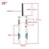Ultra-light 29'' Mountain Bike Oil/Spring Front Fork Bicycle Accessories Parts Cycling Bike Fork framework mtb 29