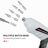 47pcs 3.6V Electric Screwdriver Set Portable Repair Screwdriver Cordless Drill Power Tool Mini Home Furniture Installation