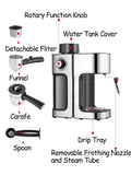 EU UK Plug 220V Home Coffee Machine Built-in Milk Frother Automatci Steam Coffee Maker Espresso Machine