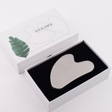 Stainless Steel Scraper Face Care Massager GuaSha Tool Set Jade Massage Neck Eye Beauty Health Anti Wrinkle Cellulite Skin Detox