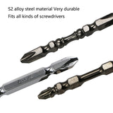 3Pcs  S2 Alloy Steel Anti Slip Magnetic Batch Head Cross High Hardness Hand Drill Bit Screw Electric Screwdriver Set  PH2