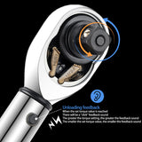 Adjustable Wrench 10-60N.m 3/8" Bicycle Repair Tools Hand Spanner Ratchet  Dismountable Multifunction High Precise Torque Wrench