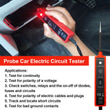 EM285 Automotive Circuit Tester Probe Kit Probe Car Electric Circuit Tester 6-24V DC Automotive Electric System