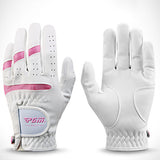 PGM Pack 1 Pair Golf Gloves Kids Left Hand Right Hand Microfiber Cloth Breathable with Ball Marker for Junior Youth Boys Girls