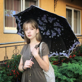 Quality Folding Umbrella For Women Brand Travel Anti-UV Windproof Rain Flower Modish Female Sun Girl Parasol Pocket Umbrellas