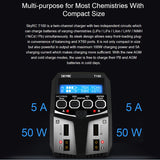 SKYRC T100 Dual Balance Charger 5A 100W AC100-240V XT60 Plug Dual Channel Charger for RC Car Boat Helicopter Airplane Charger