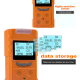 LCD Gases detector 4 In1 Gases Detector H2S Carbon Monoxide Oxygen Combustible Gases Analyzer Sound Light Vibration Triple Alarm