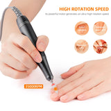 35000RPM Electric Nail Drill Machine With UV Gel Dryer Portable Manicure Polisher Handpiece Polishing Gel Nail Removal Drill